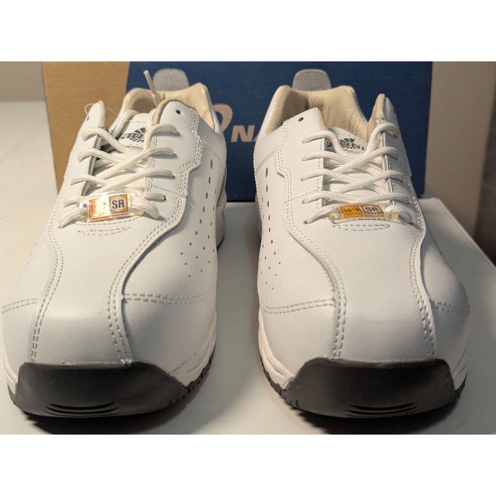 Nautilus N4041 Men's 9.5 Wide ESD SD10 Cleanroom Work Shoes White Leather NIB